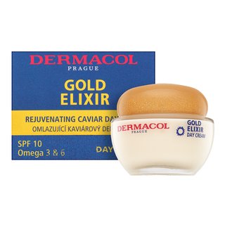 Dermacol Gold Elixir Rejuvenating Caviar Day Cream omlazující pleťový krém proti vráskám 50 ml (obrázek 3)