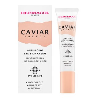 Dermacol Caviar Energy Anti-Aging Eye & Lip Cream liftingový zpevňující krém obnovující hutnost pleti v okolí očí a rtů 15 ml (obrázek 3)