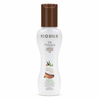 BioSilk Silk Therapy Organic Coconut Oil Leave-In Treatment bezoplachová péče pro hebkost a lesk vlasů 67 ml
