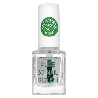 Dermacol Pure 3D Nail Polish lak na nehty 01 Crystal Clear 11 ml