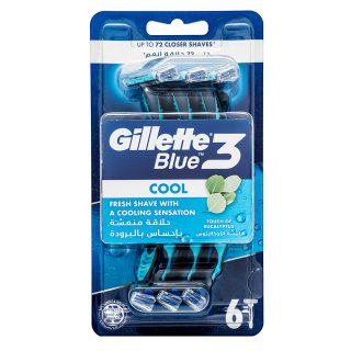 Gillette Blue3 jednorázová holítka Cool 6 pcs