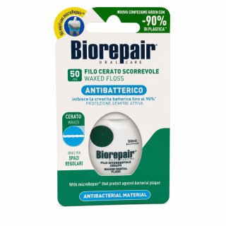 Biorepair Waxed Floss voskovaná zubní niť 50 m