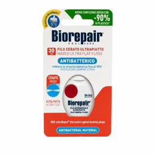 Biorepair Waxed Ultra Flat Floss voskovaná zubní niť 30 m