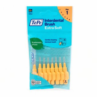 TePe Interdental Brush mezizubní kartáčky Extra Soft 8 pcs 0,45 mm