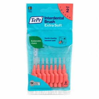 TePe Interdental Brush mezizubní kartáčky Extra Soft 8 pcs 0,5 mm
