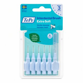 TePe Interdental Brush mezizubní kartáčky Extra Soft 6 pcs 0,6 mm