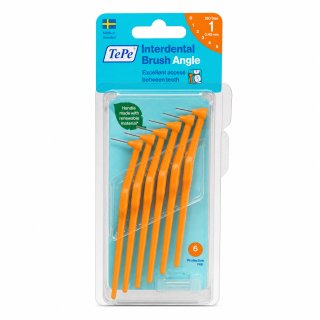 TePe Interdental Brush mezizubní kartáčky Angle 6 pcs 0,45 mm