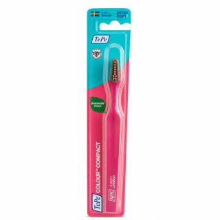 TePe Colour Compact zubní kartáček Extra Soft Toothbrush Pink