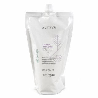 Kemon Actyva Colore Brillante Protection and Shine Mask posilující maska pro lesk a ochranu barvených vlasů Refill 500 ml