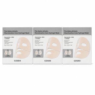 COSRX hydrogelová maska The Alpha-Arbutin Discoloration Care Hydrogel Mask 3 x 34 g