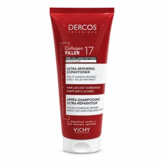 Vichy Dercos Collagen Filler 17 Ultra-Repairing Conditioner posilující kondicionér pro velmi suché a poškozené vlasy 200 ml