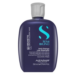 Levně Alfaparf Milano Semi Di Lino Brunette Anti-Orange Low Shampoo neutralizující šampon pro hnědé odstíny 250 ml