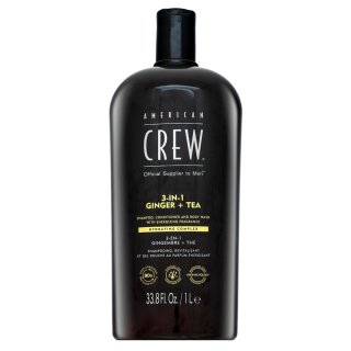 Levně American Crew 3-in-1 Ginger + Tea šampon, kondicionér a sprchový gel 1000 ml