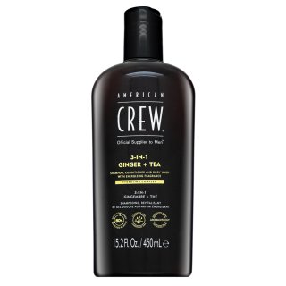 Levně American Crew 3-in-1 Ginger + Tea šampon, kondicionér a sprchový gel 450 ml