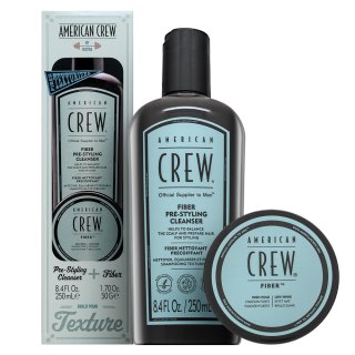 American Crew Fiber Duo - Giftset dárková sada na vlasy pro muže 1 ks
