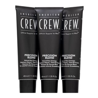 American Crew Precision Blend Natural Gray Coverage barva na vlasy pro muže Medium Natural 4-5 3 x 40 ml