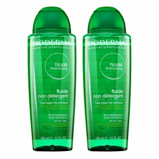 Levně Bioderma Nodé Non-Detergent Fluid Shampoo nedráždivý šampon pro všechny typy vlasů 2 x 400 ml