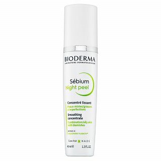 Bioderma Sébium Night Peel Smoothing Concentrate noční pleťové sérum pro sjednocenou a rozjasněnou pleť 40 ml