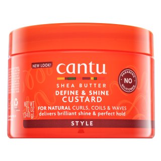 Cantu Shea Butter Define & Shine Custard stylingový krém pro lesk vlnitých a kudrnatých vlasů 340 g