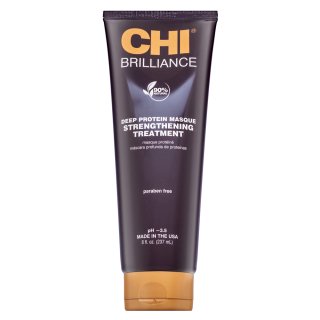 CHI Brilliance Strengthening Treatment posilující maska pro oslabené, poškozené vlasy a roztřepené konečky s olivovým olejem 237 ml