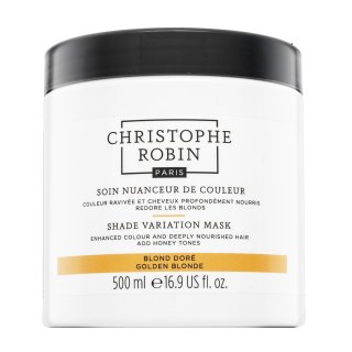 Christophe Robin Shade Variation Mask vyživující maska s barevnými pigmenty pro oživení teplých blond odstínů vlasů Golden Blonde 500 ml