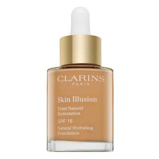 Clarins Skin Illusion Natural Hydrating Foundation tekutý make-up s hydratačním účinkem 112 Amber 30 ml