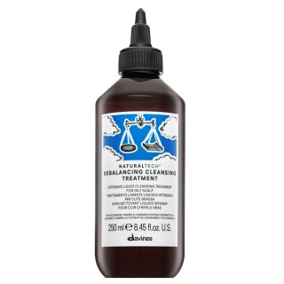 Davines Natural Tech Rebalancing Cleansing Treatment vlasová kúra pro rychle se mastící vlasy 250 ml