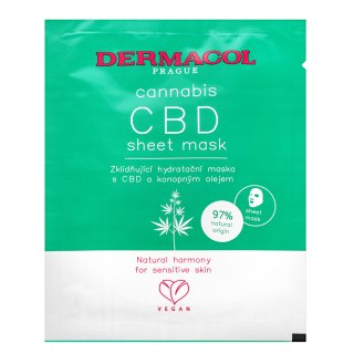 Levně Dermacol Cannabis plátýnková maska CBD Sheet Mask