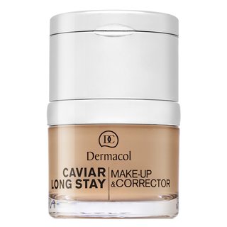 Dermacol Caviar Long Stay Make-Up & Corrector make-up s výtažky z kaviáru a zdokonalující korektor 3 Nude 30 ml