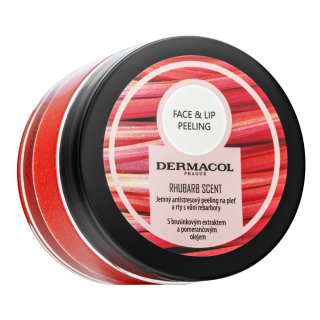 Levně Dermacol Face & Lip peeling Peeling Rhubarb Scent 50 ml