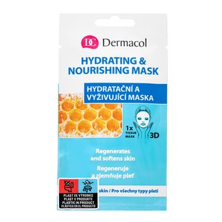Dermacol Hydrating & Nourishing Mask plátýnková maska s hydratačním účinkem 15 ml