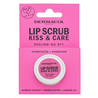 Dermacol Kiss & Care peeling na rty z bambusu vůně Red Fruit 12 ml