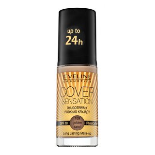 Levně Eveline Cover Sensation SPF10 Long-Lasting Foundation make-up 109 Golden Sand 30 ml