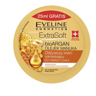 Eveline Cosmetics Extra Soft hydratační krém na tělo a obličej s arganovým olejem 175 ml