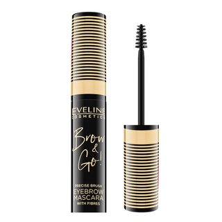 Eveline Eyebrow Mascara gel pro úpravu obočí 02 Dark Brown 6 ml