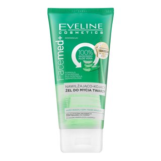 Eveline FaceMed+ 100% Aloe Vera Moisturising And Soothing Facial Wash Gel čistící gel s hydratačním účinkem 150 ml