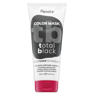 Levně Fanola Color Mask vyživující maska s barevnými pigmenty pro oživení barvy Total Black 200 ml