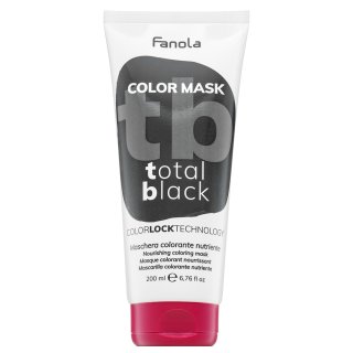 Fanola Color Mask vyživující maska s barevnými pigmenty pro oživení barvy Total Black 200 ml