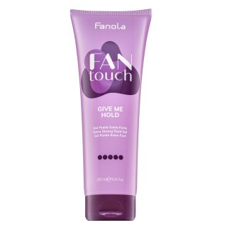Levně Fanola Fan Touch Give Me Hold Extra Strong Fluid Gel gel na vlasy pro extra silnou fixaci 250 ml