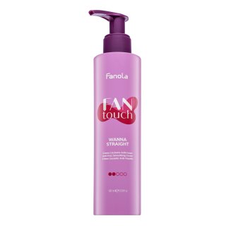 Fanola FAN touch Wanna Straight vyhlazující krém na vlasy proti krepatění 200 ml