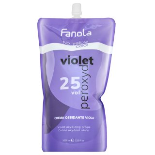 Fanola No Yellow Color Violet Peroxyde vyvíjecí emulze pro neutralizaci žlutých tónů 7% 25 Vol. 1000 ml
