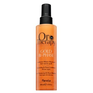 Fanola Oro Therapy 24k Gold Bi-Phase Conditioner bezoplachový kondicionér pro hebkost a lesk vlasů 200 ml