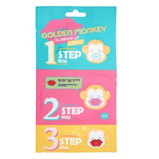 Levně Holika Holika Golden Monkey Glamour Lip 3-Step Kit sada na rty
