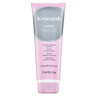 Inebrya Kromask Coloring Nourishing Mask vyživující maska s barevnými pigmenty pro platinově blond a šedivé vlasy Silver 250 ml