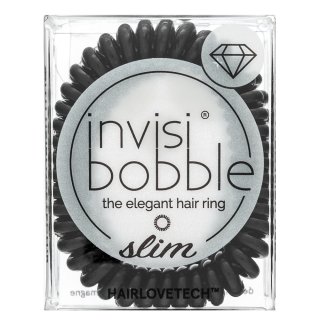 Levně InvisiBobble Slim True Black 3 pcs gumička do vlasů
