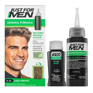 Just For Men Shampoo-in Haircolour barevný šampon pro muže H25 Light Brown 66 ml