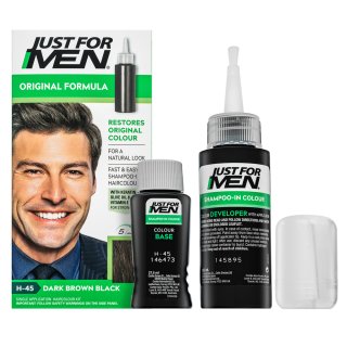 Just For Men Shampoo-in Haircolour barevný šampon pro muže H45 Dark Brown Black 66 ml