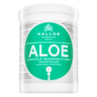Levně Kallos Aloe Moisture Repair Shine Hair Mask vyživující maska pro hebkost a lesk vlasů 1000 ml