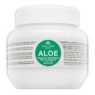 Levně Kallos Aloe Moisture Repair Shine Hair Mask vyživující maska pro hebkost a lesk vlasů 275 ml