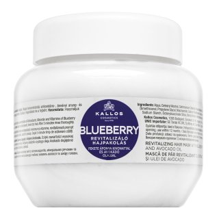 Kallos Blueberry Revitalizing Hair Mask pro suché a poškozené vlasy 275 ml